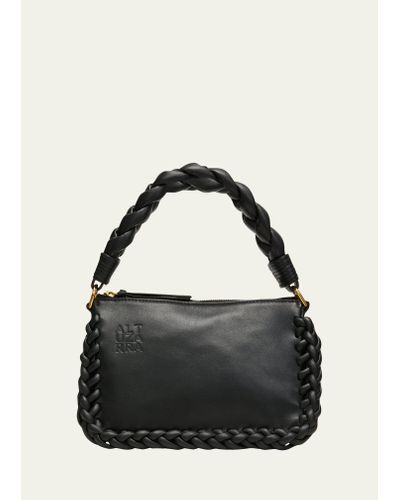 Altuzarra Small Braided Leather Top-handle Bag - Black