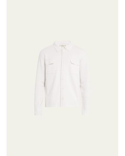 FIORONI CASHMERE Cashmere-linen Shirt Jacket - Natural