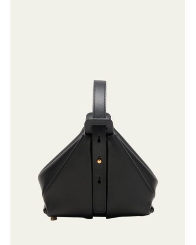advene The Age Mini Leather Crossbody Bag - Black
