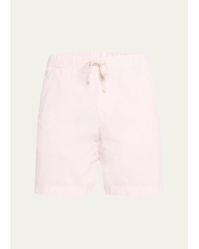 Save Khaki Pigment-dyed Corduroy Shorts - Pink