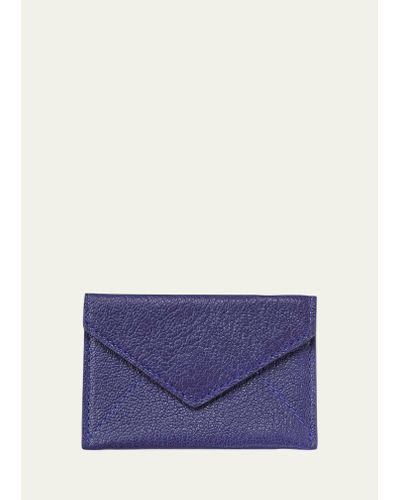 Graphic Image Mini Envelope Card Case - Purple