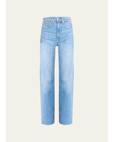 Veronica Beard Taylor High Rise Wide-leg Jeans - Blue