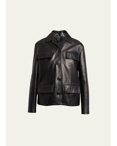 Proenza Schouler Roos Leather Jacket - Black