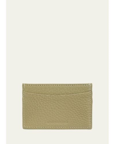 Bergdorf Goodman Leather Slim Card Case - Natural