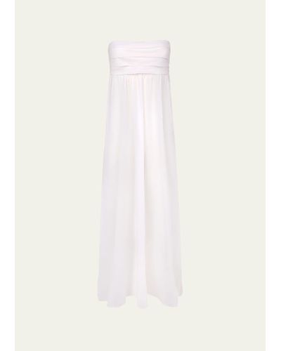 ViX Solid Davina Maxi Dress Coverup - White