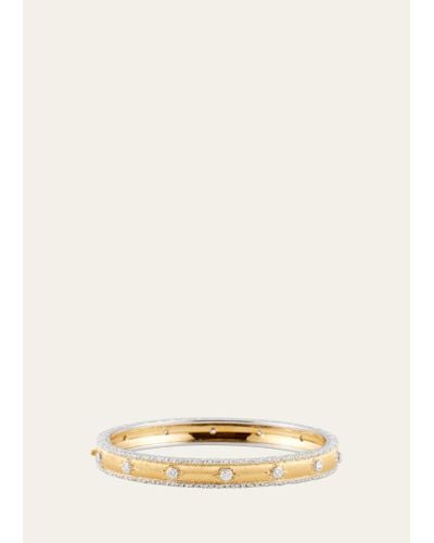 Buccellati Fusi 18k Gold Bracelet With Diamonds - Natural