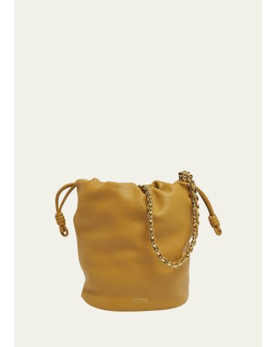 Loewe X Paula's Ibiza Flamenco Bucket Bag In Napa Leather With Chain - Multicolor
