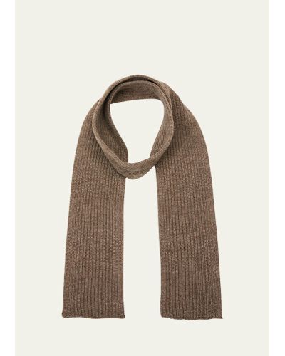 Andersen-Andersen Merino Wool Compact Knit Scarf - Natural