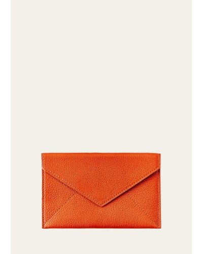 Graphic Image Medium Envelope Card Case - Orange