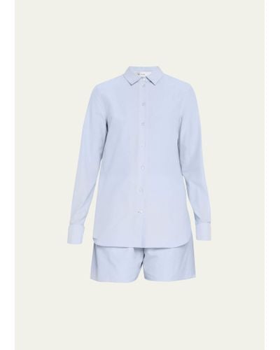 The Row Metis Button-front Shirt - Blue