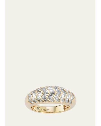 ARK Fine Jewelry 18k Yellow Gold Myrtle Aurora Stacking Ring - Natural