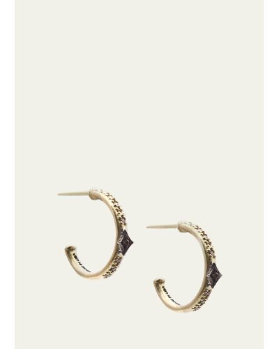 Armenta 18k Old World Mini Diamond Huggie Hoop Earrings - Multicolor