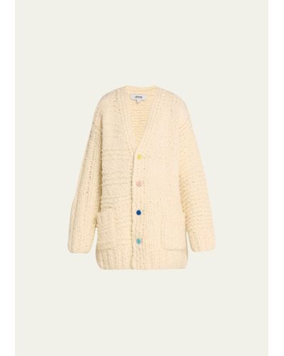 Christopher John Rogers Giant Hand-knit Cardigan - Natural
