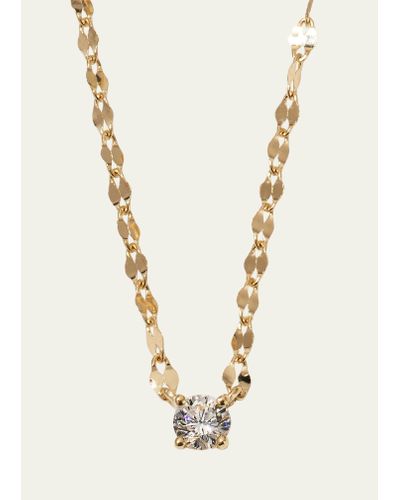 Lana Jewelry Yellow Gold Diamond Necklace - White