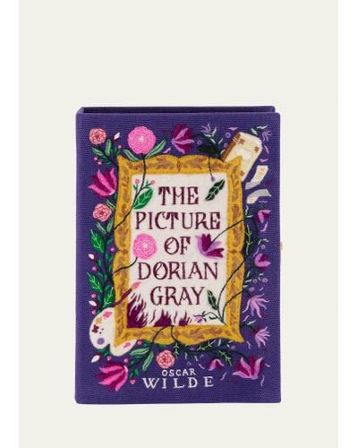 Olympia Le-Tan The Picture Of Dorian Gray By Oscar Wilde Book Clutch Bag - Blue
