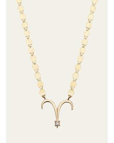 Lana Jewelry Solo Zodiac Necklace - Natural