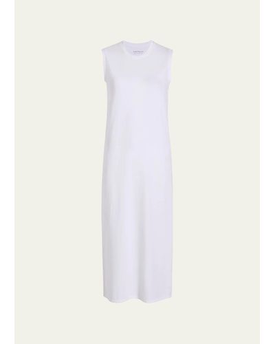 Another Tomorrow Sleeveless Tee Dress - White