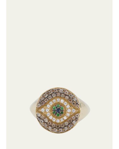 Ileana Makri 18k Gold Dawn Multi-stone Chevalier Ring - Natural