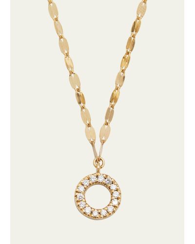 Lana Jewelry Flawless 14k Gold Open Circle Pendant Necklace - Metallic