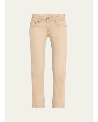R13 Boy Straight Cropped Jeans - Natural