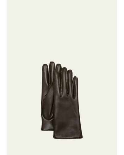Saint Laurent Ysl Vintage-style Slit Gloves - Multicolor