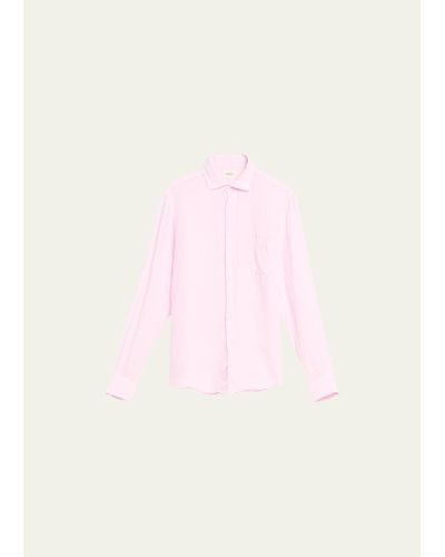 Hartford Paul Linen Shirt - Pink