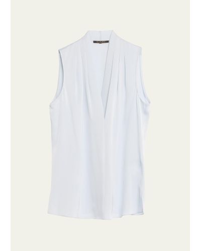 Kobi Halperin Mila Silk-stretch Sleeveless Top - White