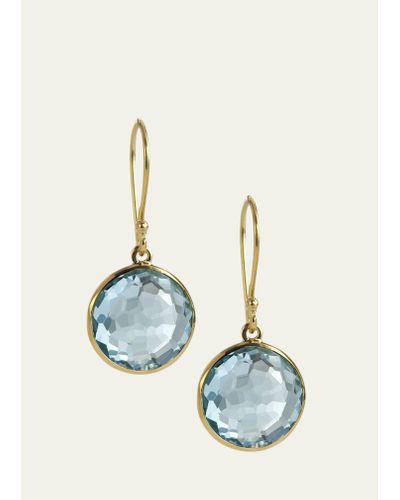 Ippolita Small Single Drop Earrings In 18k Gold - Blue