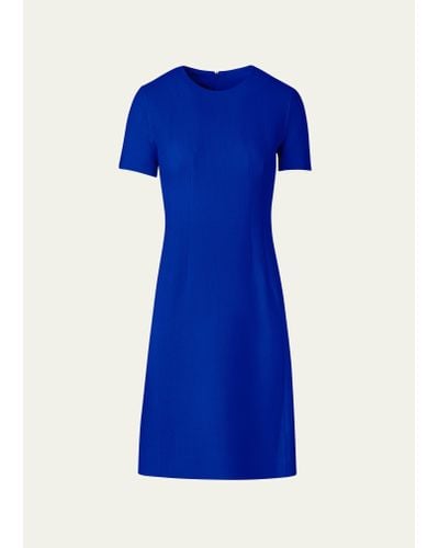Akris Short Wool Dress - Blue