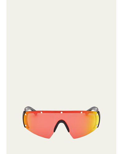 Moncler Cycliste Plastic Shield Sunglasses - Pink