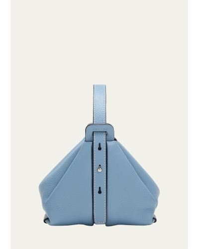 advene The Age Mini Leather Top-handle Bag - Blue