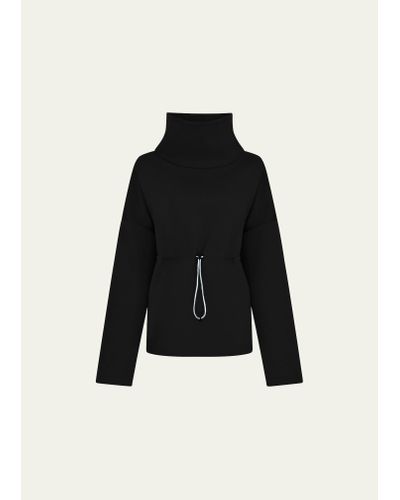 Varley Barton Funnel Neck Sweatshirt - Black