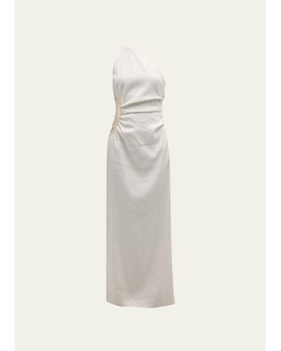 Sir. The Label Atacama One-shoulder Maxi Dress - White