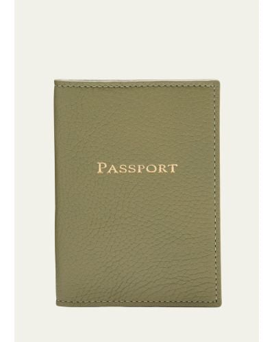 Bergdorf Goodman Leather Passport Holder - Green