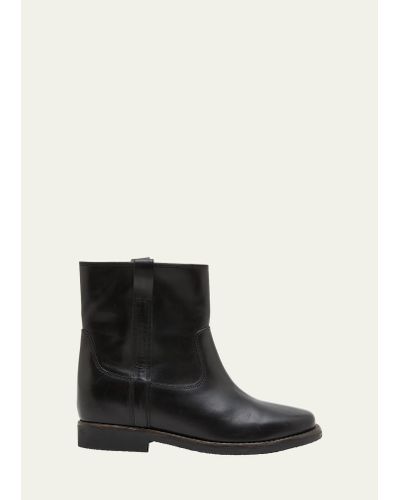 Isabel Marant Susee Leather Ankle Booties - Black