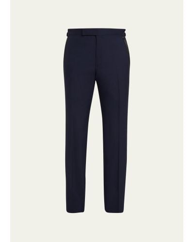Tom Ford O'connor Master Twill Pants - Blue