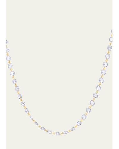 64 Facets 18k Gold Diamond Chain Necklace - Natural