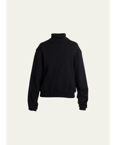 Alaïa Oversize Turtleneck Sweater - Black