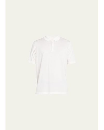FIORONI CASHMERE Giza 45 Cotton Polo Shirt - Natural