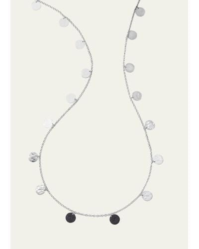 Ippolita Crinkle Long Paillette Necklace In Sterling Silver - Natural