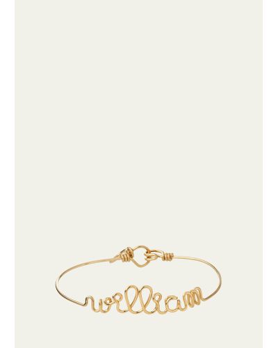 Atelier Paulin Personalized 10-letter Wire Bracelet - Natural