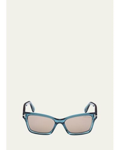Tom Ford Mikel Acetate Square Sunglasses - White