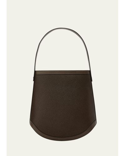 SAVETTE Large Leather Bucket Bag - Multicolor