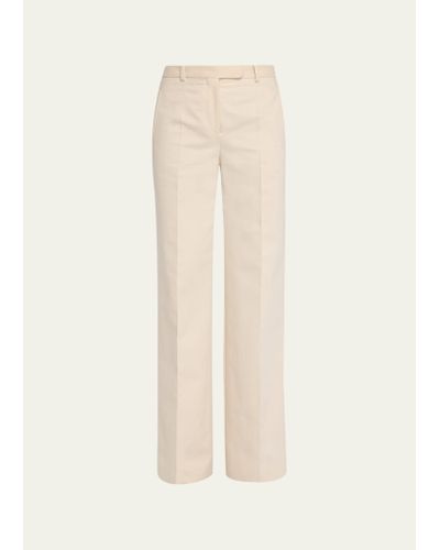 The Row Banew Pleated Wide-leg Wool Pants - Natural