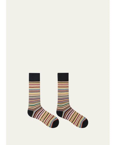Paul Smith Multi-stripe Socks - Natural