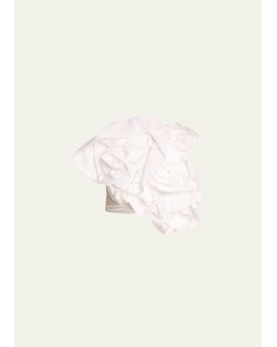 Simone Rocha Clustered Rose Crop Top - Natural