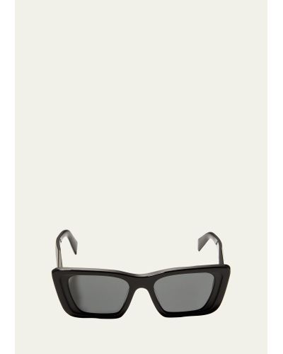 Prada Marble Acetate Butterfly Sunglasses - Natural