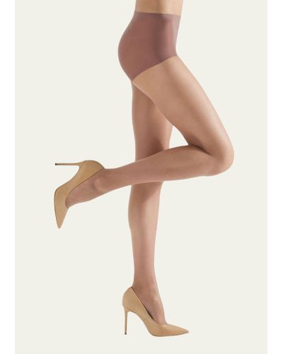 Natori 2-pack Soft Suede Ultra Sheer Control-top Tights - Natural