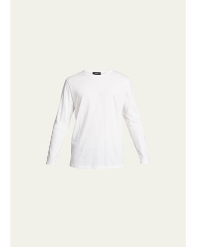 Theory Cosmos Essential Long-sleeve T-shirt - Natural