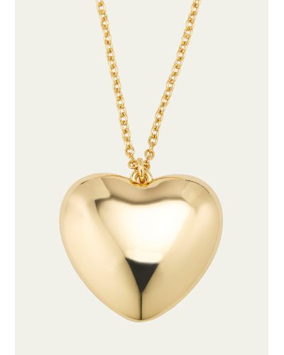 Natasha Accessories Limited Heart Pendant Necklace - Metallic